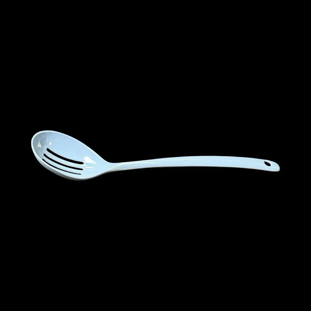 Copco Vintage Light Blue Melamine Slotted Spoon